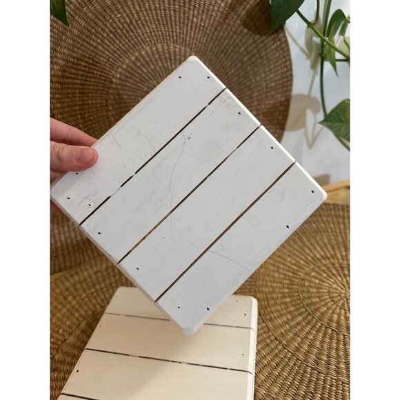 Woodpile Fun! Small Pallet Wood Box Signs – Set of 2 (6.26” x 6.26”) - Picture 5 of 7